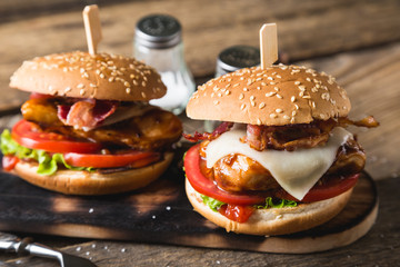 Chicken Cheese And Bacon Sandwich