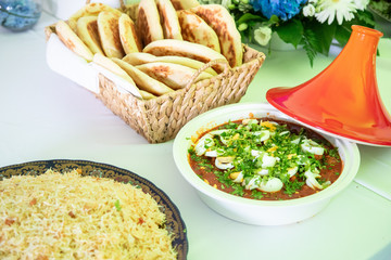 Close-up d'un plat du maroc