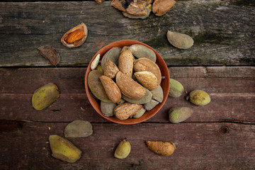 fresh tasty and healthy Crimean almonds