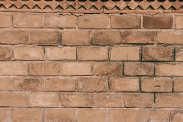 Obraz premium old red brick wall background