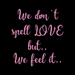 Fototapeta premium Love Quote typography