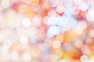 Fall blurred background. Autumnal natural bokeh for background. - Image