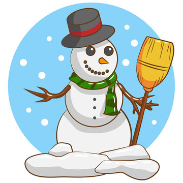 snowman vector clipart graphic design