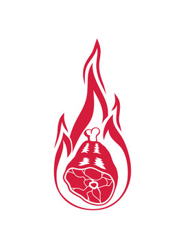 brennen feuer hei&szlig; flammen fleisch haxe eisbein schenkel essen grillen r&auml;ucher schinken wurst bbq sch&uuml;rze koch kochen grill party knochen gro&szlig; lecker hunger vegan vegetarisch fressen schwein rind
