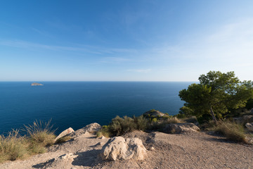 Fototapeta na wymiar Seascape view in Benidorm, Spain
