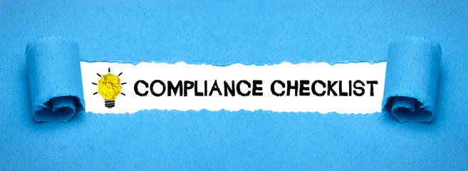 Compliance checklist 