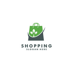 Shop and shopping logo template - vector
