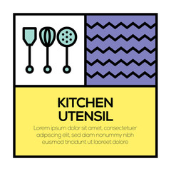 KITCHEN UTENSIL ICON CONCEPT