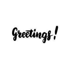 Greetings Handwritten Lettering