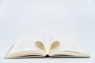 Obraz premium Some books in white background