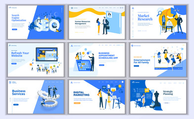 Collection of Modern design- website template