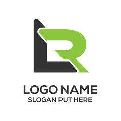 LR Letter logo design template
