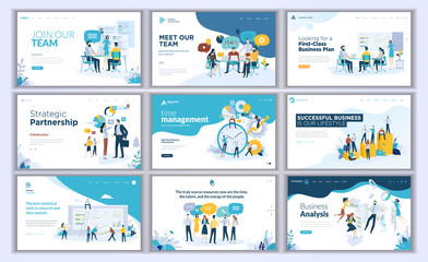 Collection of Modern design- website template