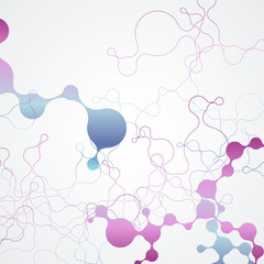 Network communication concept. Color connect circle vector background