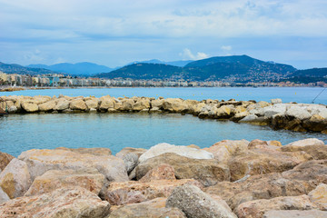 The panoramic view of Nice city in France, French Riviera, Provence, Côte d'Azur