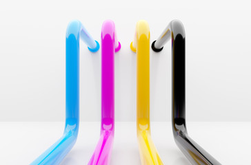 CMYK colors pipelines industrial printing