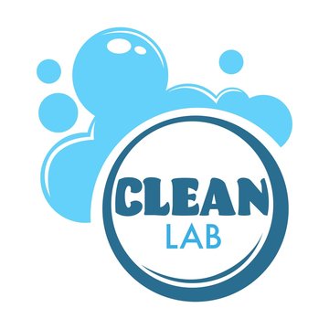Laundry room clean club foam and bubbles detergent
