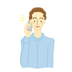 シャツを着た男性のイラスト