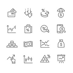 business and marketing icons set