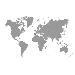 Fototapeta na wymiar Grey world map vector modern - Vector