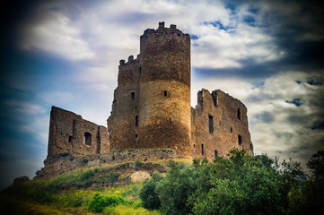 Fototapeta na wymiar Picturesque View of Mazzarino Medieval Castle, Caltanissetta, Sicily, Italy, Europe