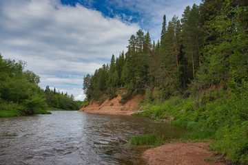 The River Cheptsa. Debesskaya district, Udmurt Republic, Russia