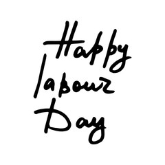 Doodle grunge lettering. Brush calligraphy text for banner, poster, greeting card, party invitation. Vector illustration