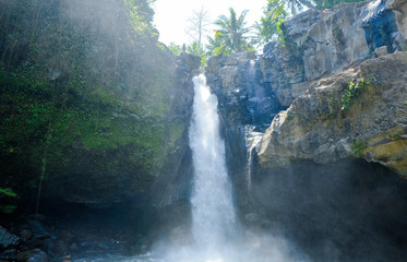 View of Tegenungan mountain waterfall, Bali, Indonesia.