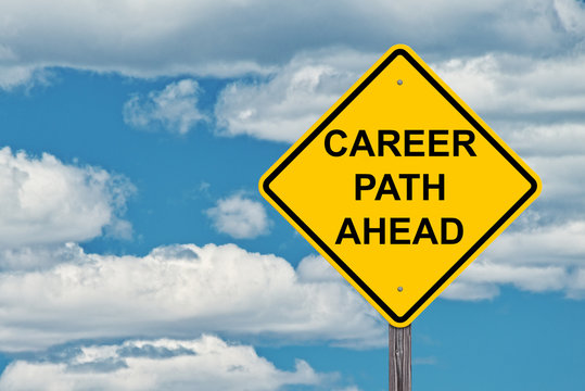 Career Path Ahead Warning Sign