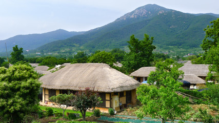 Fototapeta na wymiar The Nagan Eupseong folk village