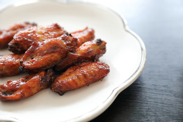 buffalo wings , Fried chicken with hot and spicy sauce