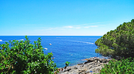 Llanfranch, camino de Ronda, Calleja de Palafrugell, Girona, Catalunya, España, Europa
