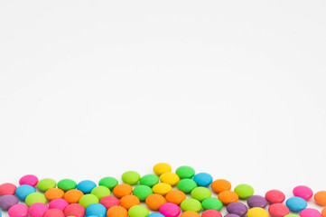 Obraz premium colorful candy in isolated white background