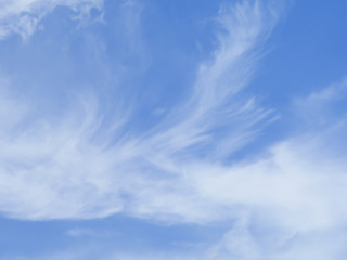 White clouds and sky