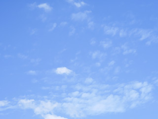 White clouds and sky