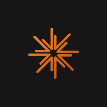 starburst, firework logo icon