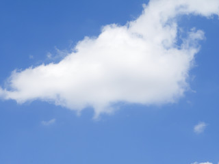 White clouds and sky