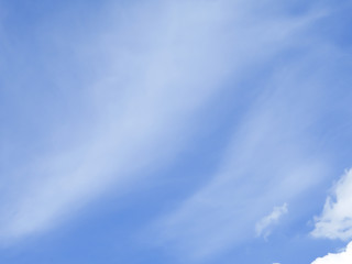 White clouds and sky