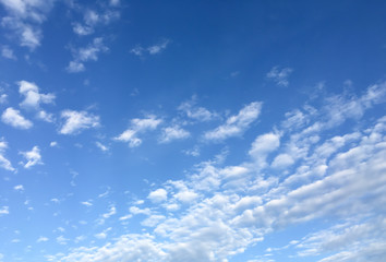 White clouds and sky