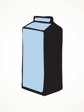 recommend clip art: Carton milk packaging. Vector drawing