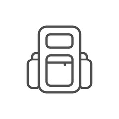 backpack bag  icon vector illustration