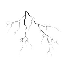 Lightning Bolt isolated on white background
