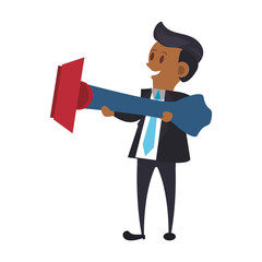business executive corporate man cartoon