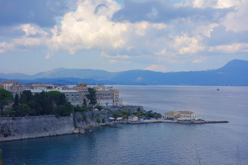 Fototapeta premium Corfu Town harbour