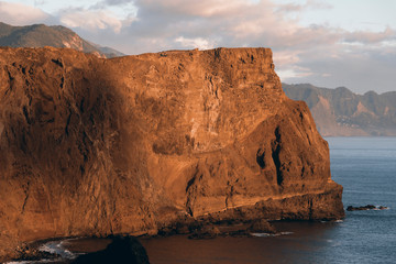 rocky cliff on Madeira