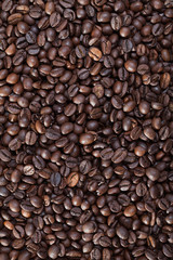 Fototapeta premium Roasted coffee beans background