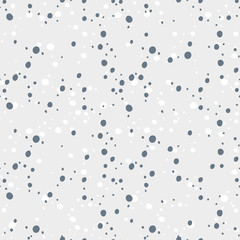 Abstract geometric seamless pattern with circles elements. Modern abstract design for paper, cover, fabric, interior decor, other users. white gray blue