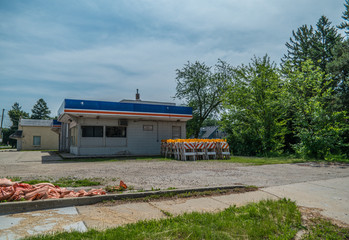Abandoned gas station