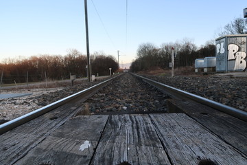 Obraz premium train tracks