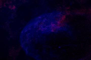 Beautiful abstract texture colorful black and white granite and tiles floor on the darkness and aurora Polaris and the stars on the sky milky way galaxy background and wallpaper